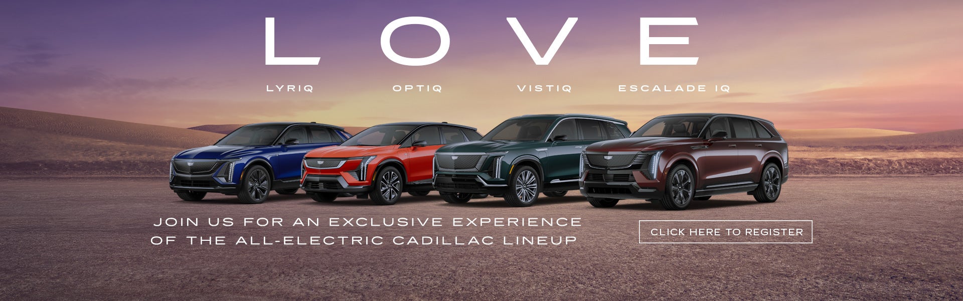 LOVE at First Test Drive Event - April 22 from 11am-6pm