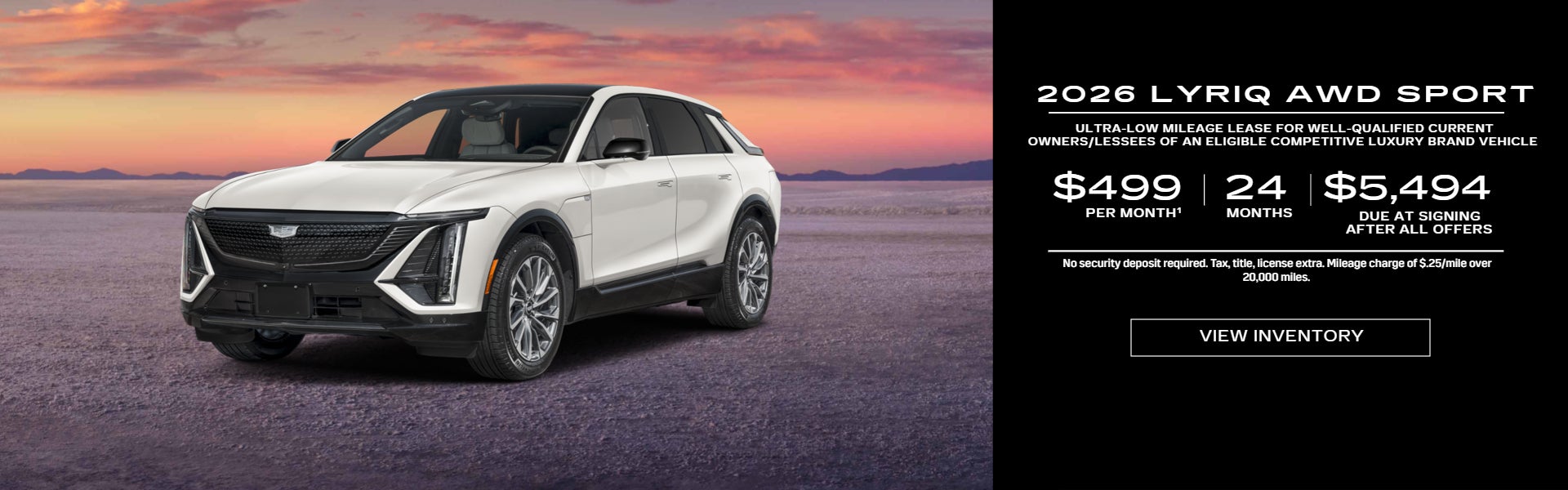 2026 LYRIQ AWD Sport Lease offer
