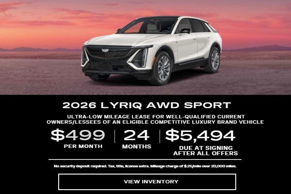 2026 LYRIQ AWD Sport Lease offer